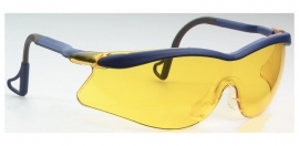 Peltor / 3M  schietbril  gele glazen met blauw montuur
