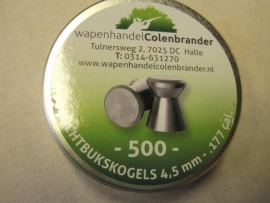 Kogels 500 stuks aanbieding Wapenhandel Colenbrander 4.5 mm