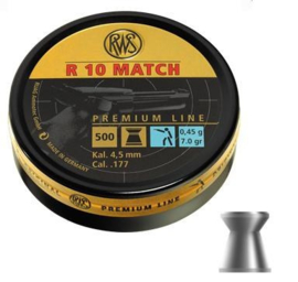 RWS R10 Match  voor Pistool  4.50 mm - 500 stuks