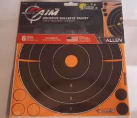 Allen Adhesive Bullseye Target -  schietkaarten 20,3 cm