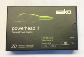Sako .30-06 Powerhead Loodvrij Ook in 9.3x62 en .375 H&H
