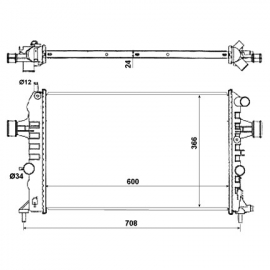 Opel Astra G Radiateur