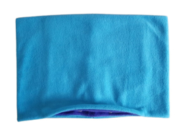 Knuffel Sjaal (aquablauw met donkerblauw)