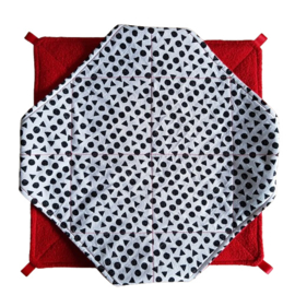DubbelDekker (zwart-wit met rood)