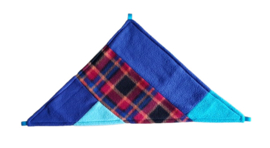Hoekhangmat Groot (blauw/ruit)