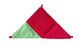 Hoekhangmat Klein (rood/limegroen)