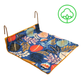 Radiatorhangmandje (bloemen met okergeel)