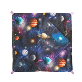 Hangmat (space met patchwork roze en paars)