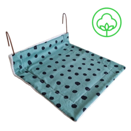 Radiatorhangmandje (groen stippen met zand)