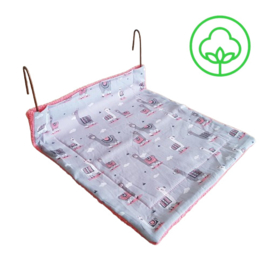 Radiatorhangmandje (alpaca met roze)