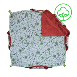 DrieDubbelDekker (groen printje met roestbruin)