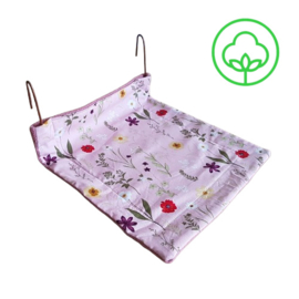 Radiatorhangmandje (bloemen met roze)