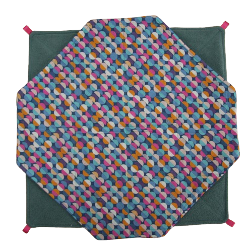 DubbelDekker XL (gekleurde bolletjes met turquoise)