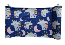 Zitstok Hangmat (eenhoorns met donkerblauw)