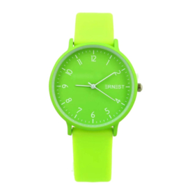 Horloge Ernest | Neon Groen