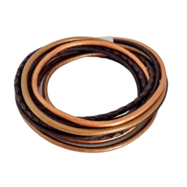 Leather Wrap Brown Mix