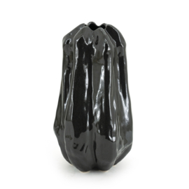 2x Vase Alba large - black