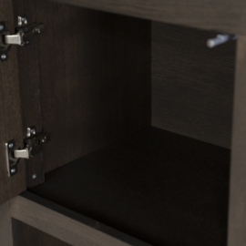 Kabinet Helsinki 150x220cm 2-delig 3-drs. 2 laden - bruin