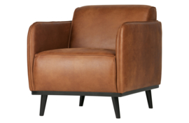 Fauteuil Statement met arml.  eco leer cognac