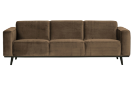 Bank 3-zits Statement 230 cm fluweel taupe