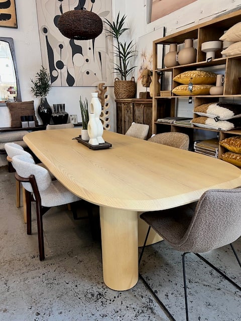 Eettafel/Bureau Eiken Fineer - 300x120 cm