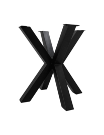 Onderstel Oakland - 3D-Model - 70x70 cm - gepoedercoat zwart ijzer
