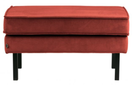 Hocker Rodeo op poten velvet chestnut