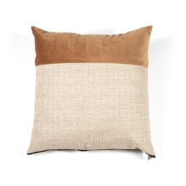 Kussen Nett 45x45 cm - perzik/beige