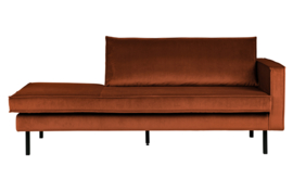 Daybed Rodeo right velvet roest