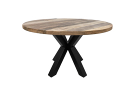 Eettafel Mango massief rond 120 cm ø