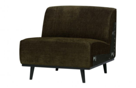 1-zits element Statement brede platte rib Warm Groen
