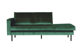 Daybed Rodeo left velvet bosgroen