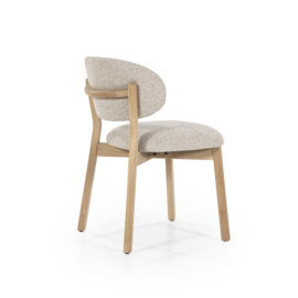 Eetkamerstoel Mikky naturel - taupe Moon
