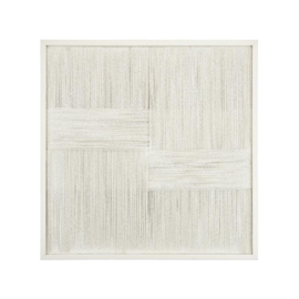 Wanddecoratie Lino 60 x 60cm, kleur Off White