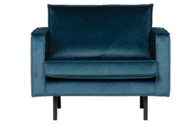 Fauteuil Rodeo velvet blauw