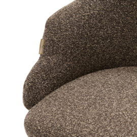 Eetkamerstoel met arml.   Burlington Swivel  Mountain Weave Lush Brown