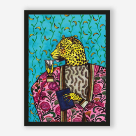 Art print "Leopard" incl. lijst