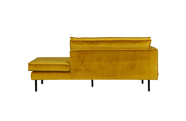 Daybed Rodeo left velvet oker