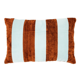 Kussen Stripey 40x60 cm - light blue / caramel