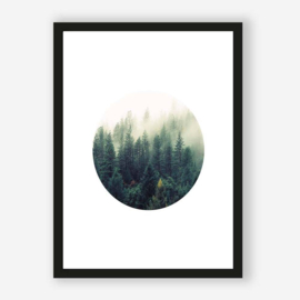 Art print "Contemporary Forest" incl. lijst