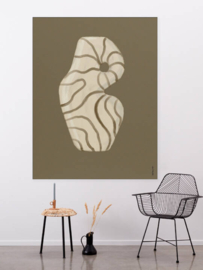 Wandkleed ''Vivid vase 9"