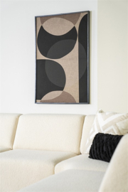Ato canvas zwart 120x80 cm