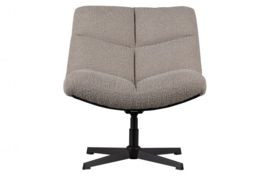 Fauteuil Vinny boucle zand draaibaar