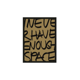 Art print "No Space" incl. lijst