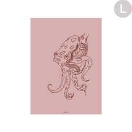 Wandkleed "Polypus "