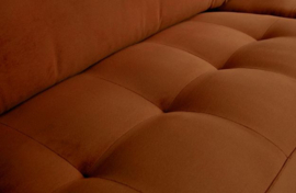 Classic Rodeo Bank 3-zits velvet Roest