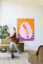 Art print ''Retro Girly" incl. lijst