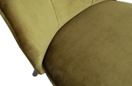 Sara fauteuil fluweel army