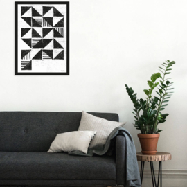 Art print "Triangle" incl. lijst