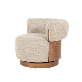 Fauteuil Nila bruin - taupe Vanu